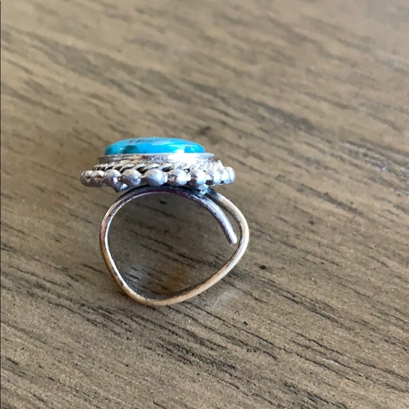 Turquoise and Silver Ring - Picture 3 of 5